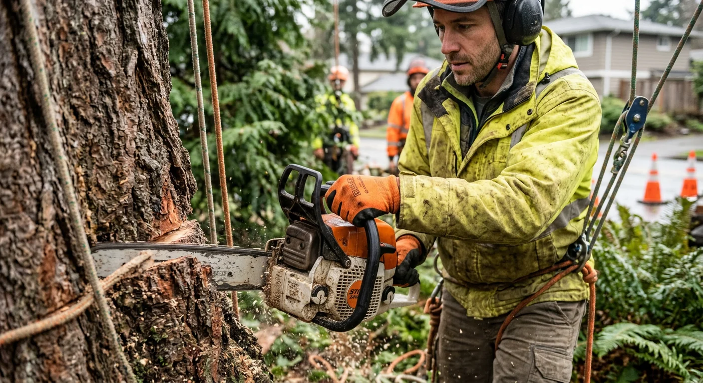 Fallen limbs and debris cleared from a residential Edmonds property